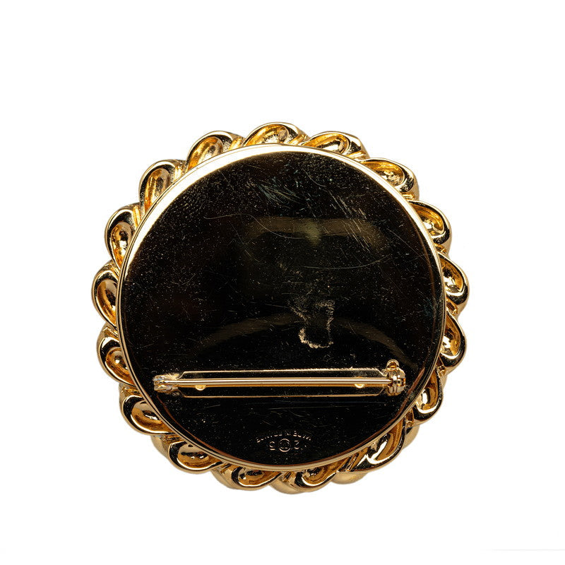 Top Quality Chanel Coco Mark Mirror Brooch Gold