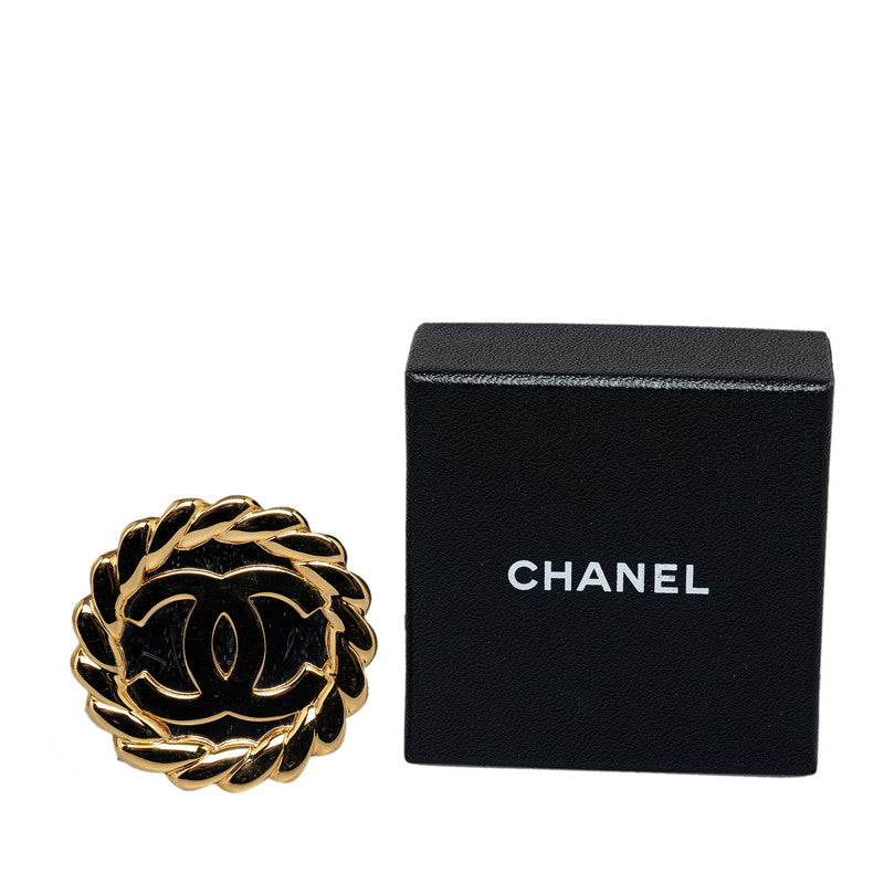 Top Quality Chanel Coco Mark Mirror Brooch Gold