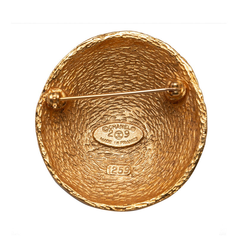 Top Quality Chanel Vintage Coco Mark Brooch Gold Plated