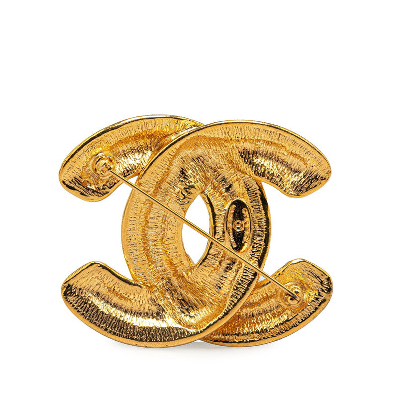 Top Quality Chanel Vintage Coco Mark Brooch Gold Plated
