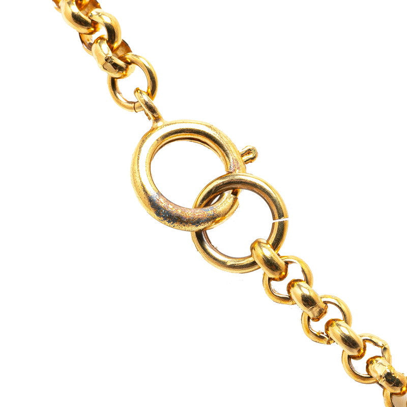Top Quality Chanel Vintage Heart Motif Necklace Gold