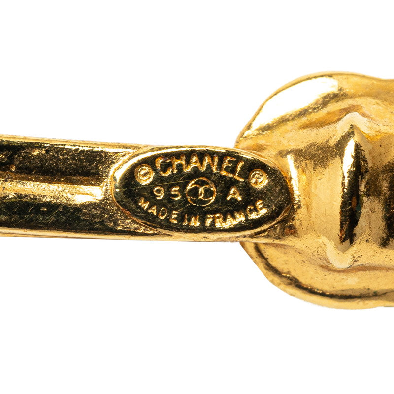 Top Quality Chanel Vintage Coco Mark Swing Necklace Gold Plated