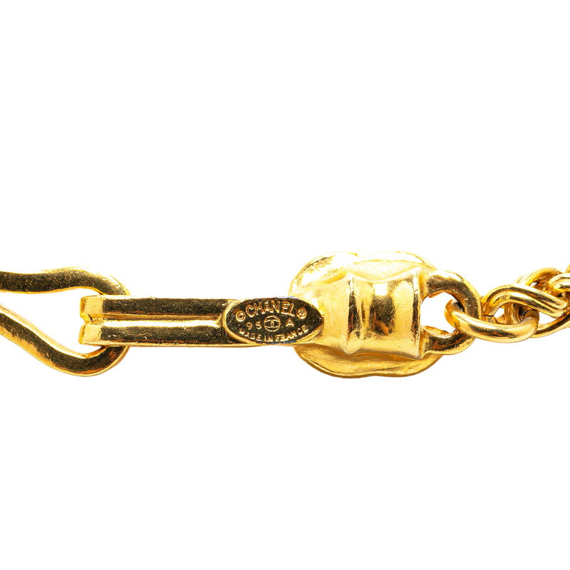 Top Quality Chanel Vintage Coco Mark Long Necklace Gold Plated