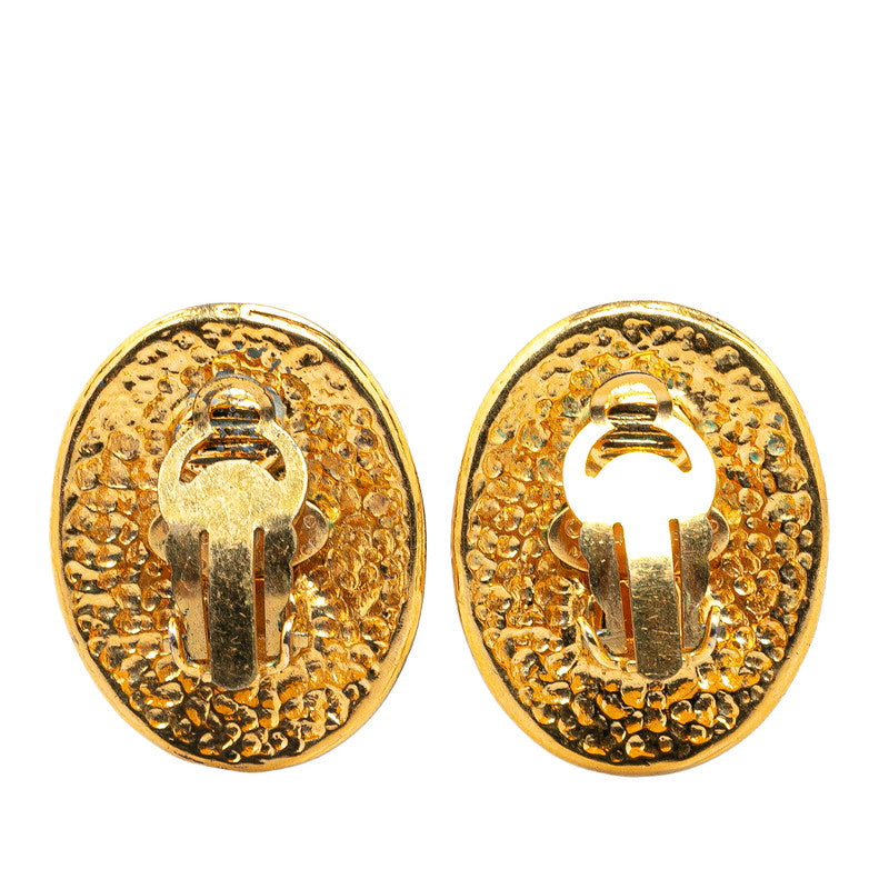 Top Quality Chanel Vintage Coco Mark Drop Earrings Gold