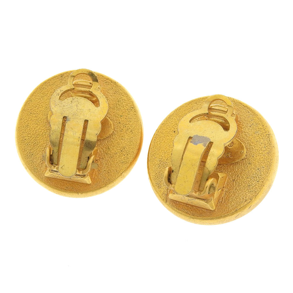 Top Quality Chanel Vintage Coco Mark Earrings with Mabe Fake Pearl 93A