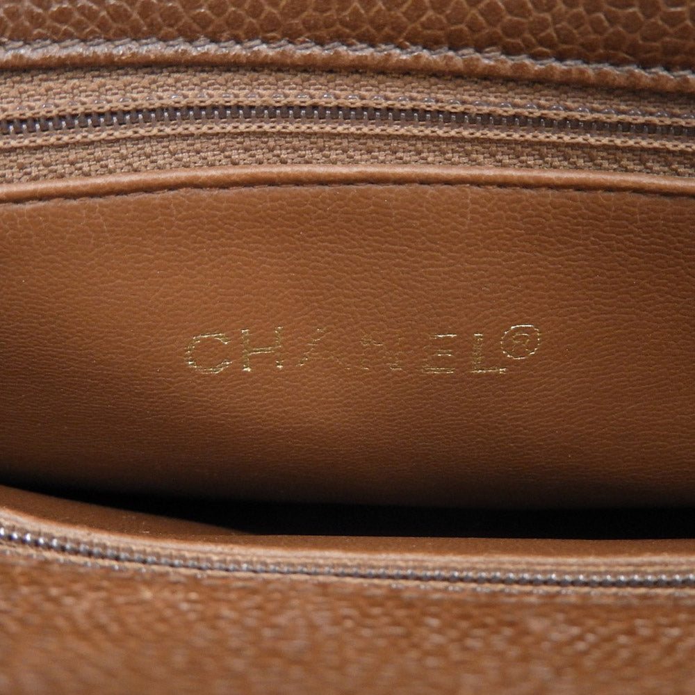 Top Quality Chanel Caviar Chain Shoulder Bag Vintage Brown