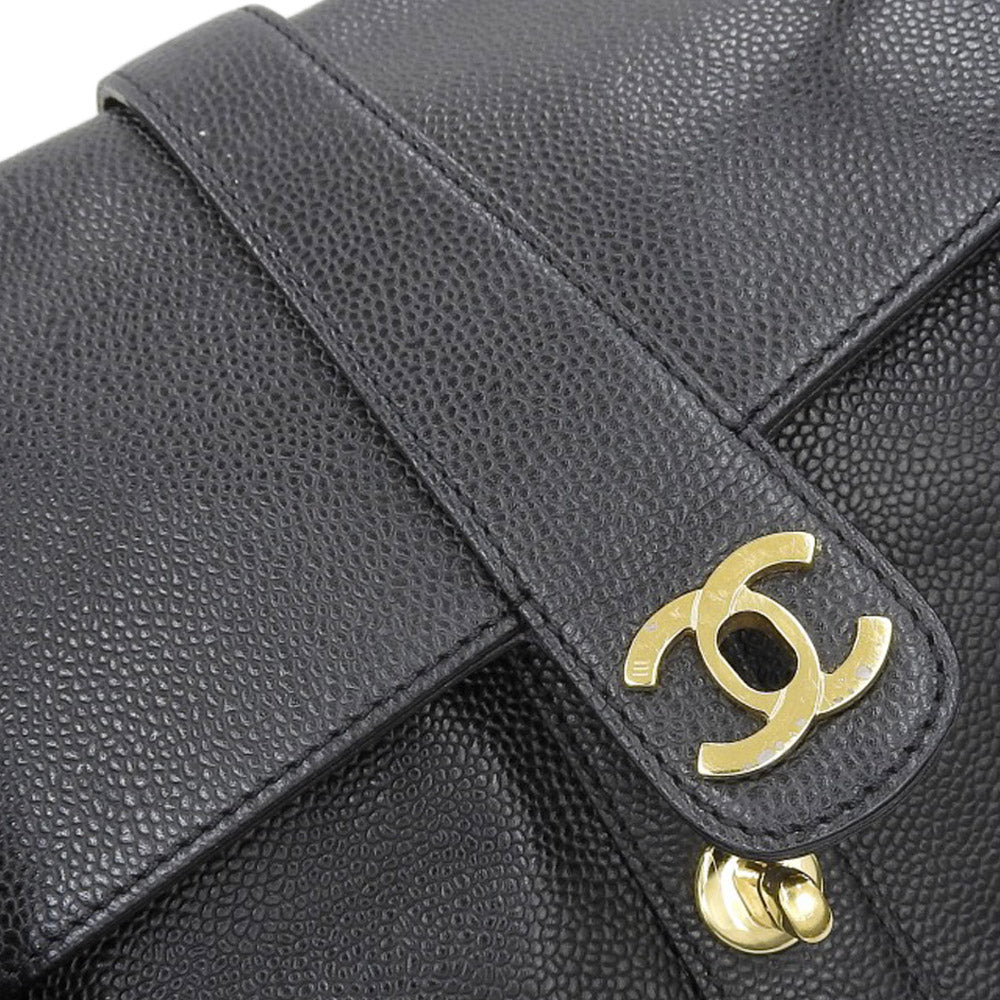 Top Quality Chanel Caviar Skin Coco Mark Turn Lock Shoulder Bag Vintage