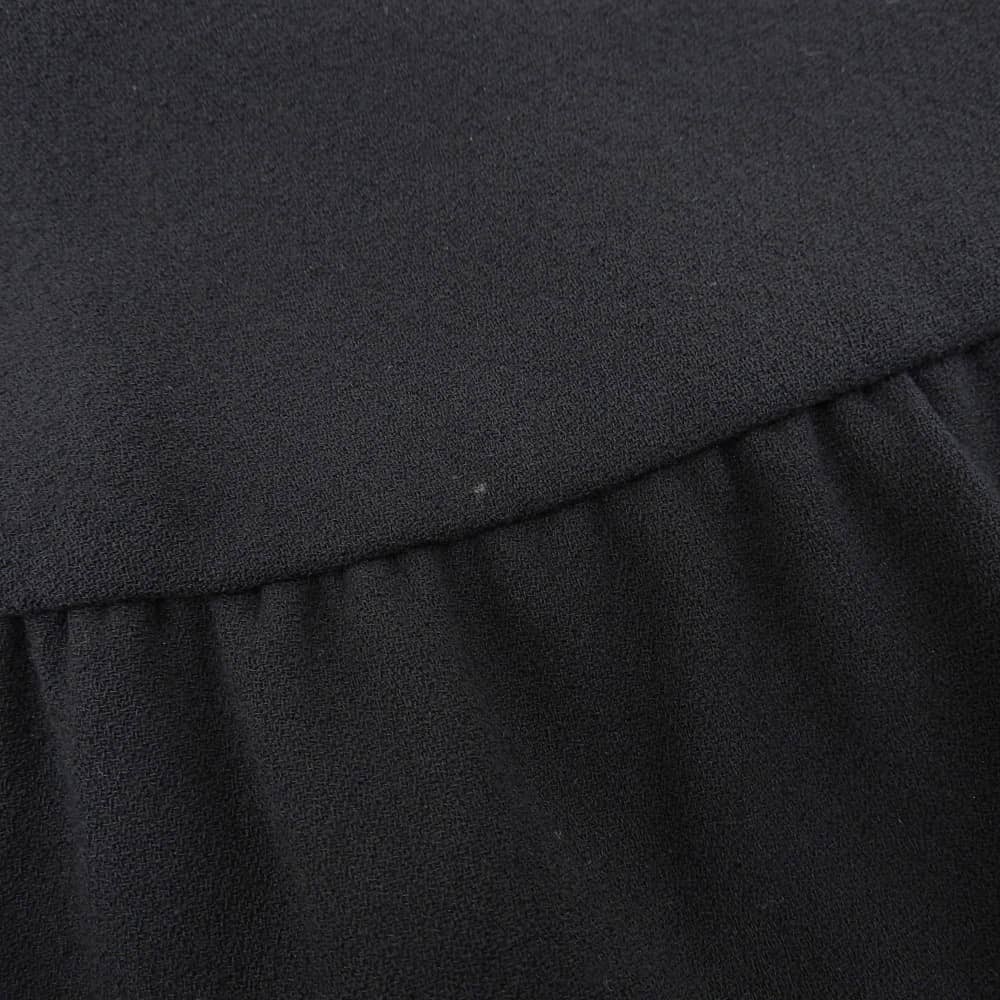 Top Quality Chanel Wool Skirt Vintage Black