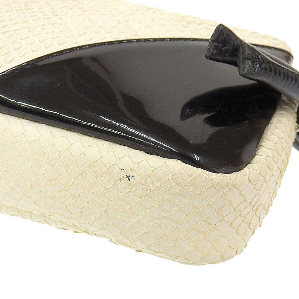 Top Quality Chanel Cambon Line Python Shoulder Pouch