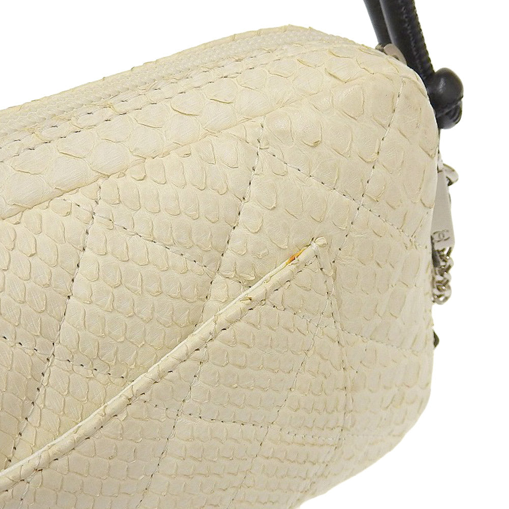 Top Quality Chanel Cambon Line Python Shoulder Pouch