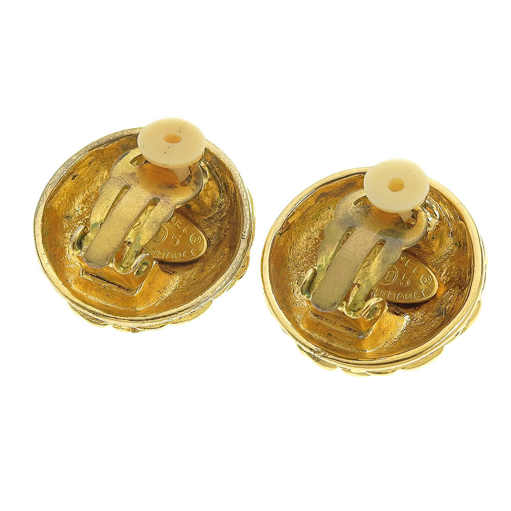 Top Quality Chanel Coco Mark Logo Matelasse Vintage Earrings