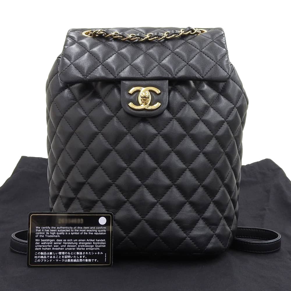 Top Quality Chanel Leather Coco Mark Backpack A91121