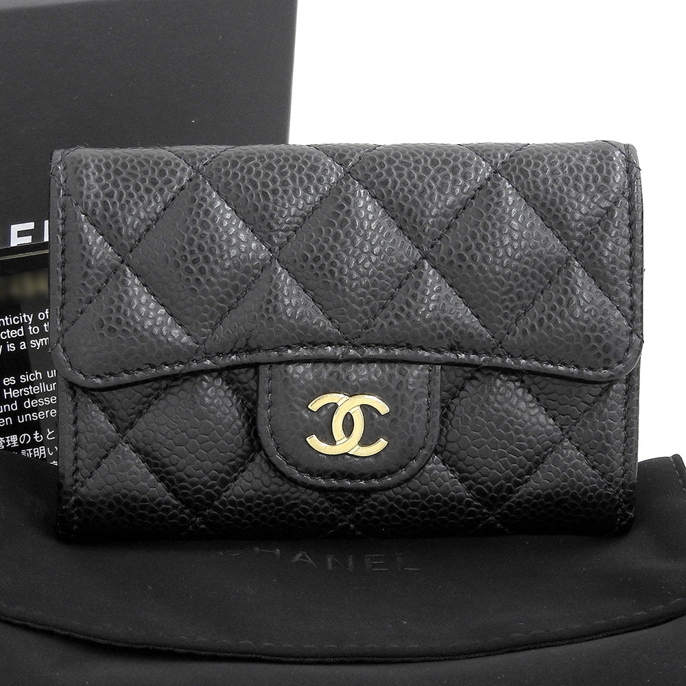 Top Quality Chanel Caviar Skin Business Card Holder AP0214
