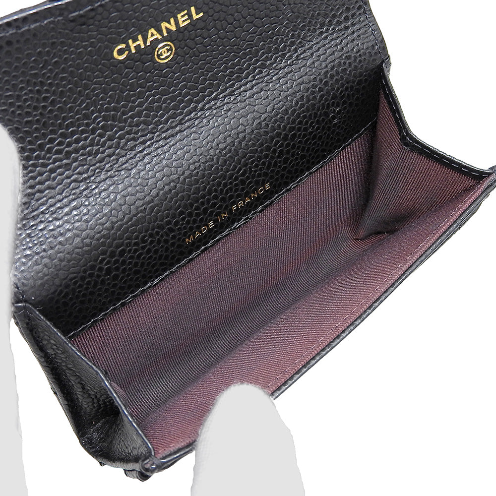 Top Quality Chanel Caviar Skin Business Card Holder AP0214