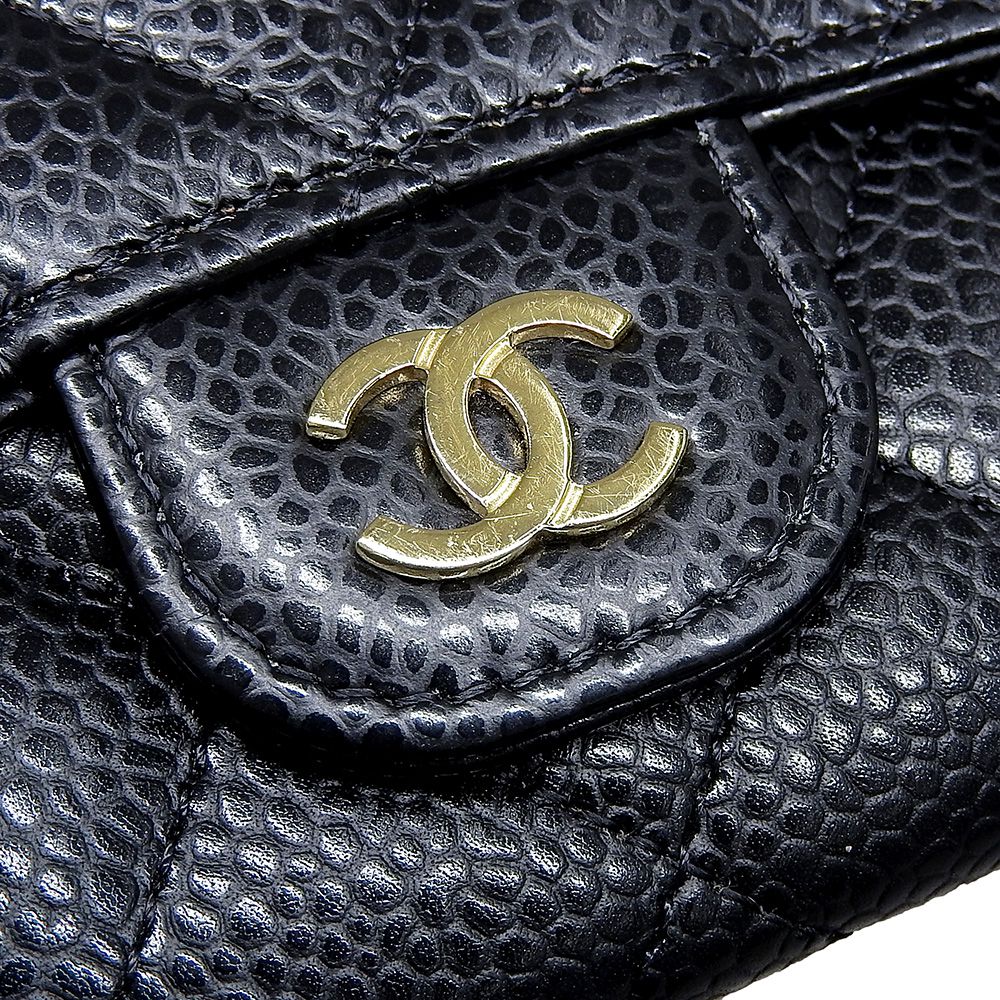 Top Quality Chanel Caviar Skin Business Card Holder AP0214