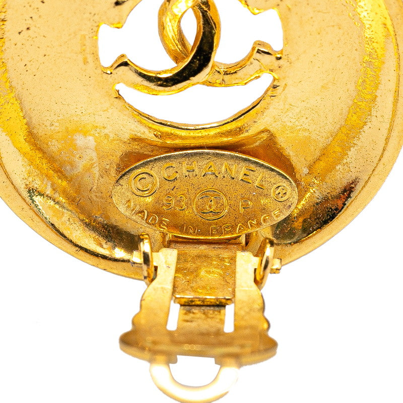 Top Quality Chanel Vintage Coco Mark Earrings Gold Plated