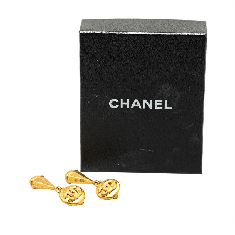Top Quality Chanel Vintage Coco Mark Earrings Gold Plated