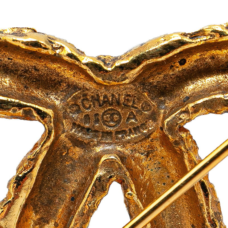 Top Quality Chanel Vintage Coco Mark Tassel Brooch Gold Plated