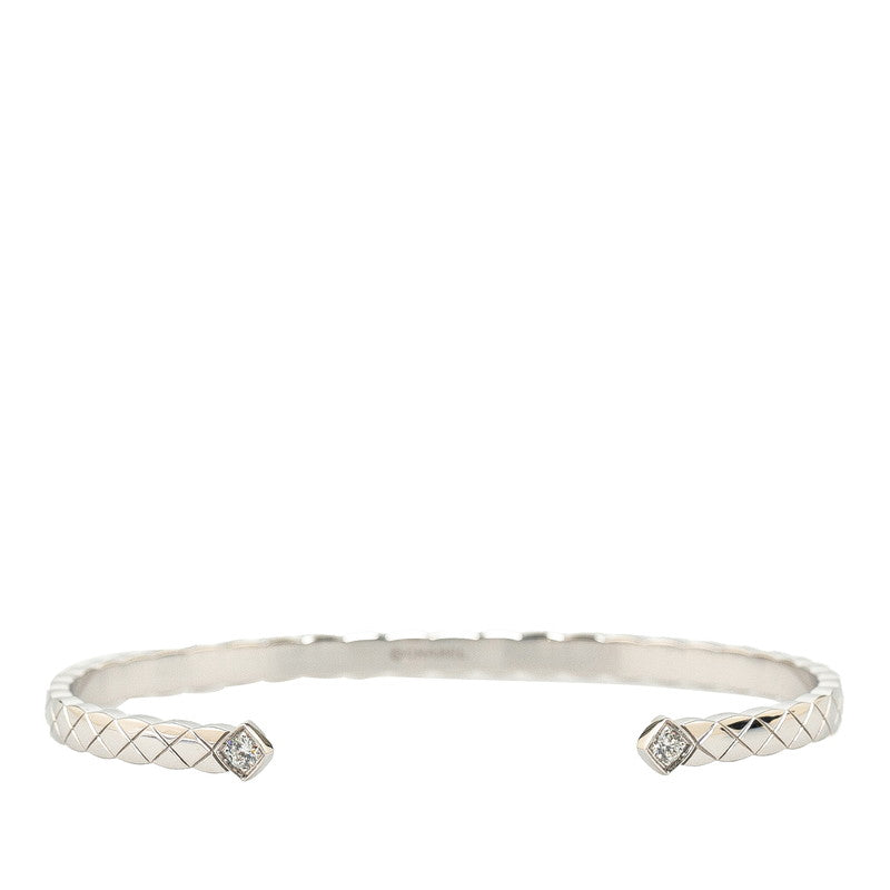 Top Quality Chanel Matelasse Coco Crush Bracelet K18WG White Gold