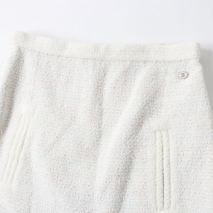 Top Quality Chanel Tweed Skirt P62765 Ecru 42