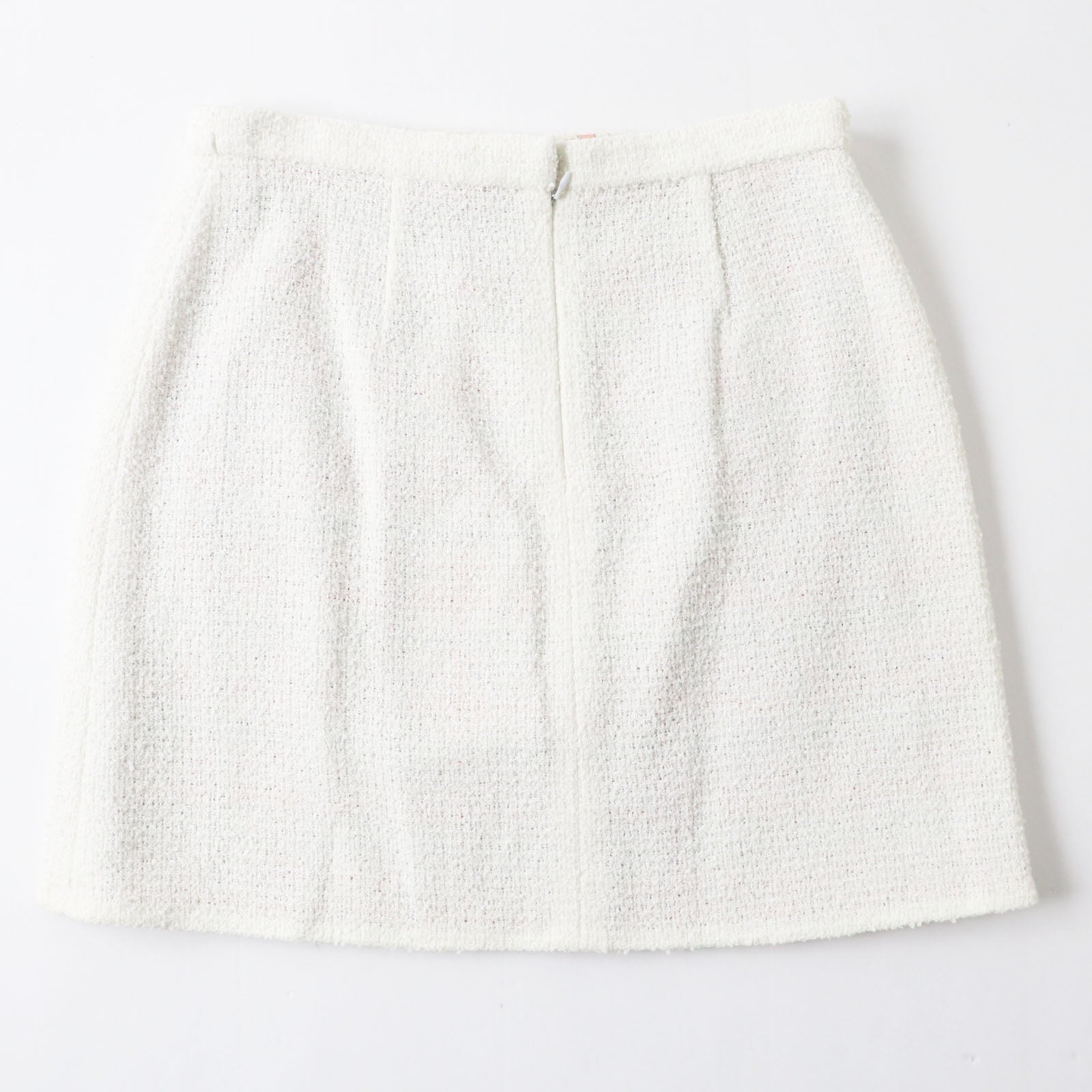 Top Quality Chanel Tweed Skirt P62765 Ecru 42