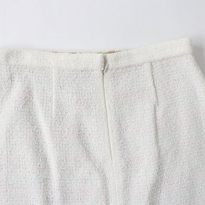Top Quality Chanel Tweed Skirt P62765 Ecru 42