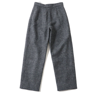 Top Quality Chanel Wool Tweed Pants COCO Mark Gray 36