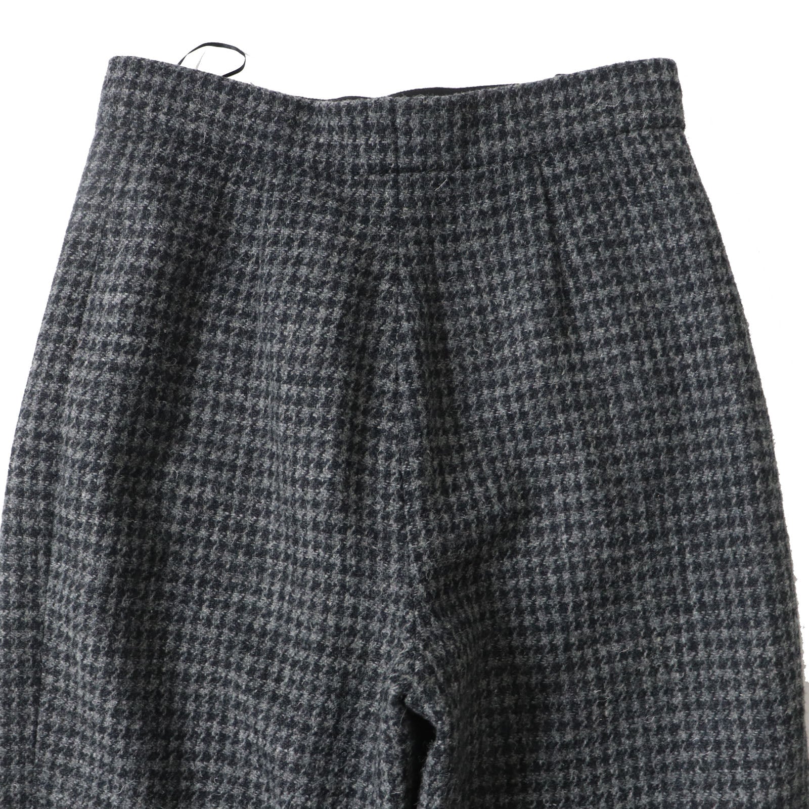 Top Quality Chanel Wool Tweed Pants COCO Mark Gray 36