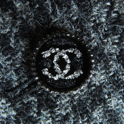 Top Quality Chanel Wool Tweed Pants COCO Mark Gray 36