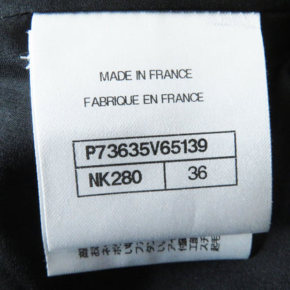 Top Quality Chanel Wool Tweed Pants COCO Mark Gray 36