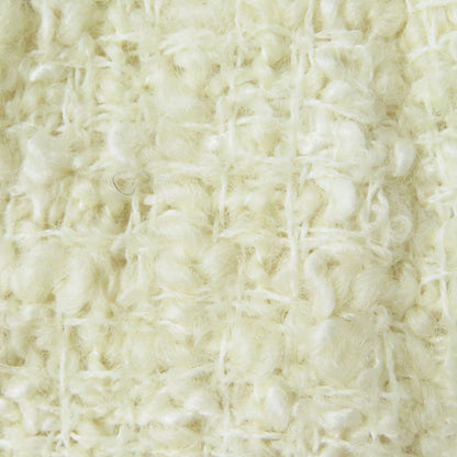 Top Quality Chanel Tweed Skirt Wool Nylon Silk Ivory 36