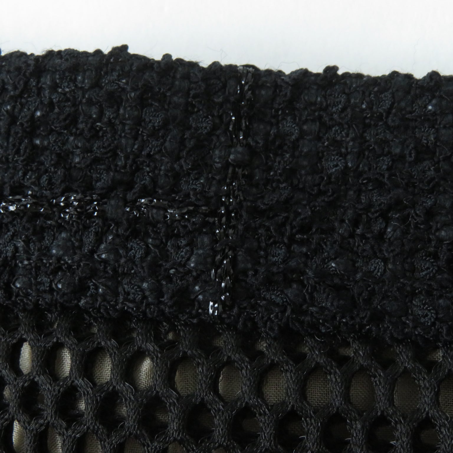 Top Quality Chanel Nylon Silk Tight Skirt Black 34