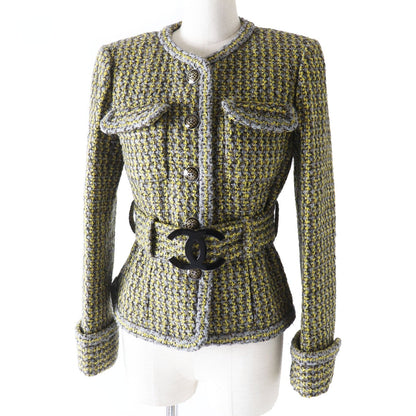 Top Quality Chanel P57148 Coat with COCO Mark Buttons