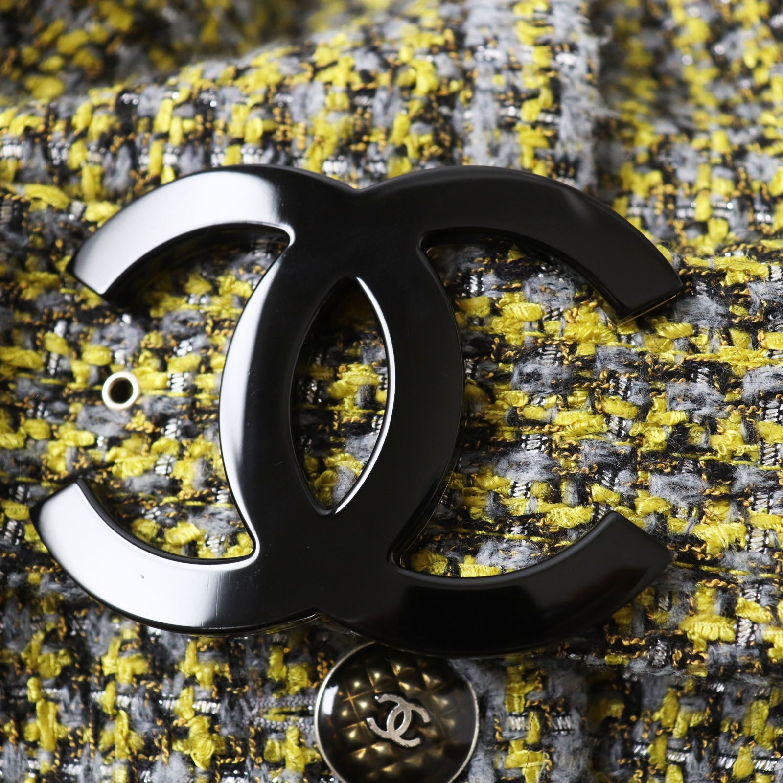 Top Quality Chanel P57148 Coat with COCO Mark Buttons