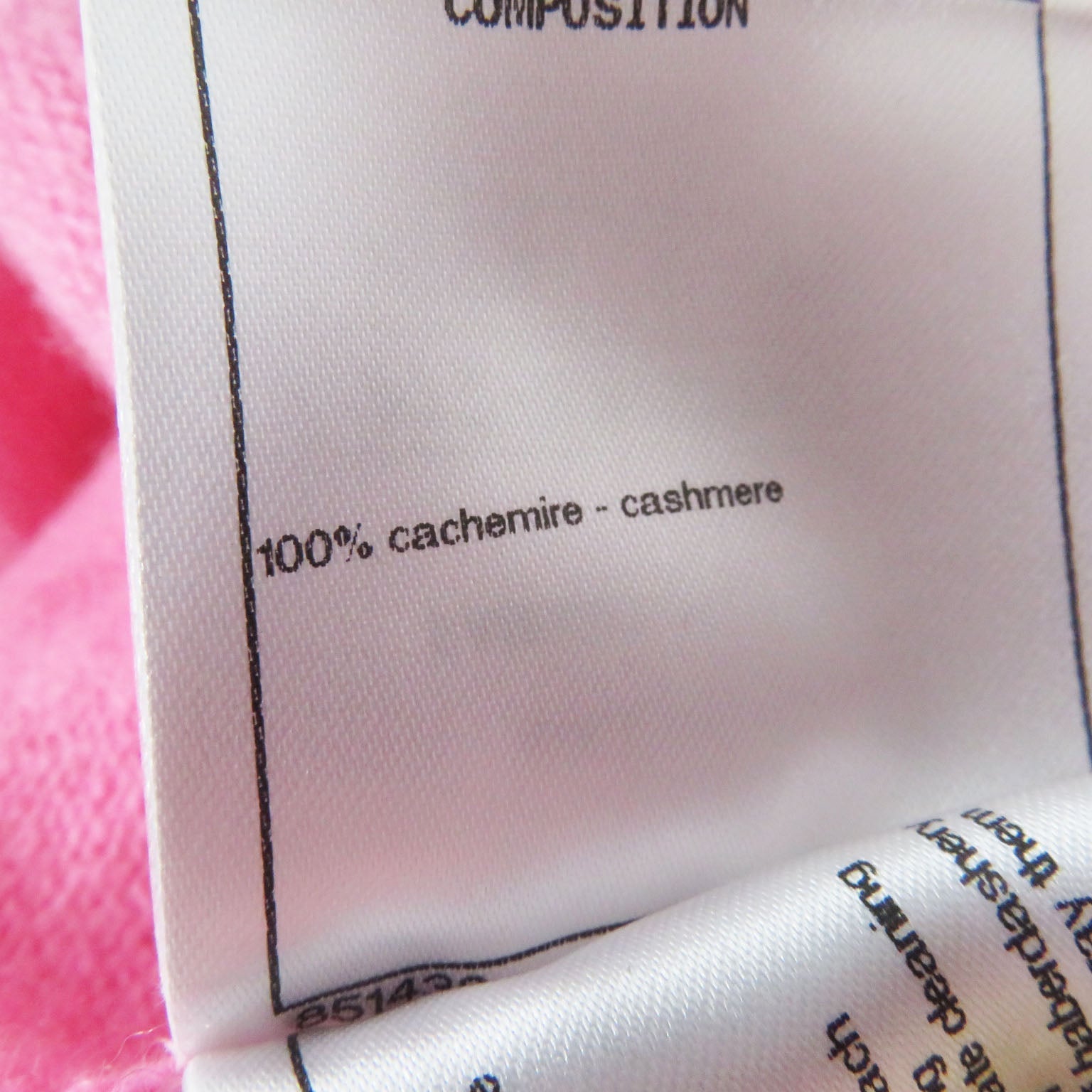 Top Quality Chanel Cashmere One Piece Set Pink