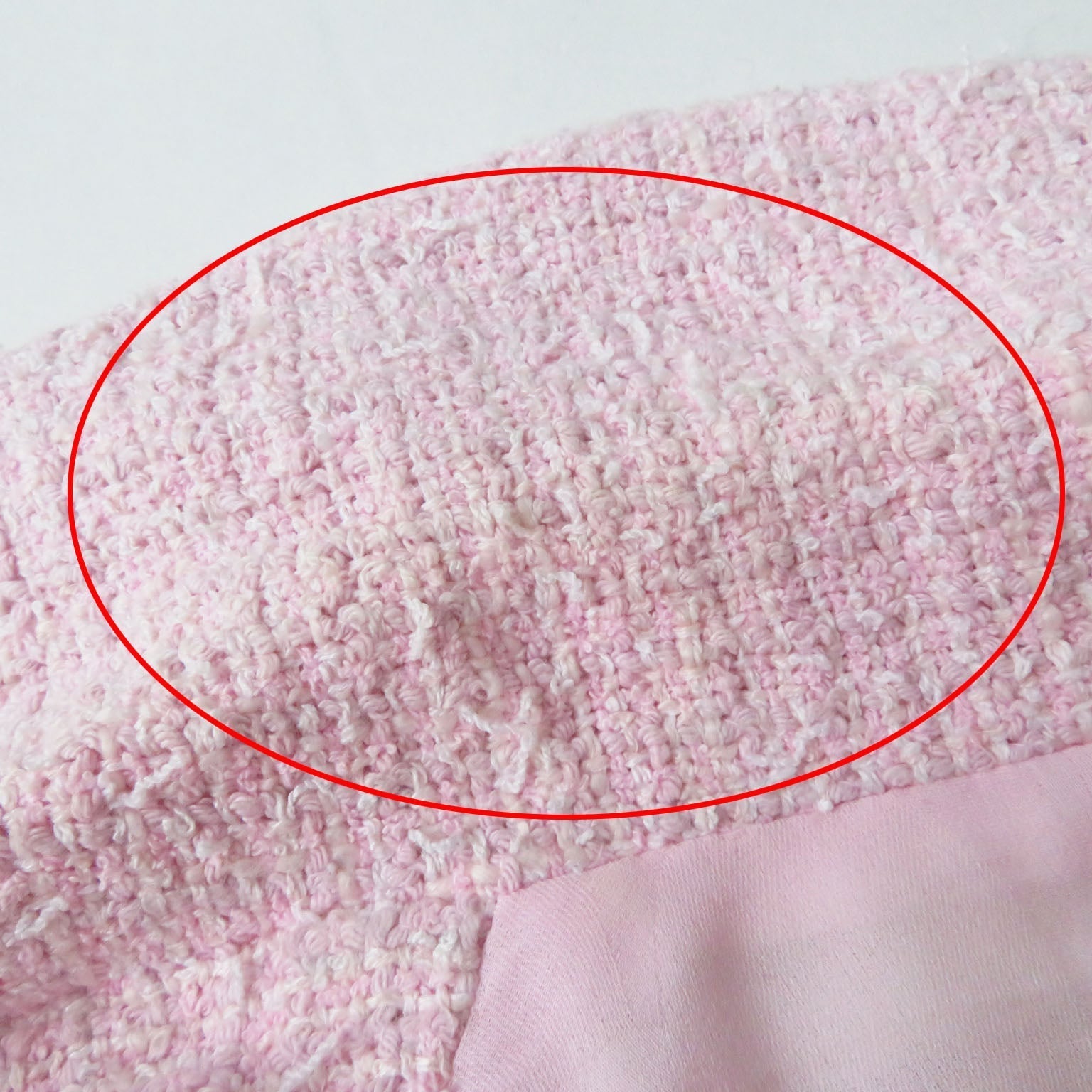 Top Quality Chanel Tweed Blouson P70560 Baby Pink 40