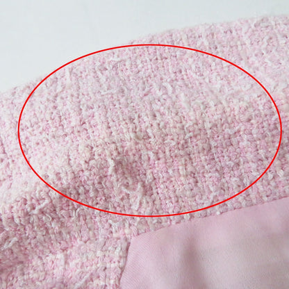 Top Quality Chanel Tweed Blouson P70560 Baby Pink 40