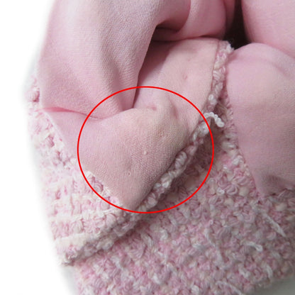 Top Quality Chanel Tweed Blouson P70560 Baby Pink 40