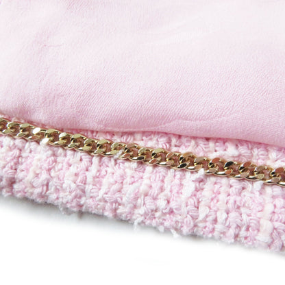 Top Quality Chanel Tweed Blouson P70560 Baby Pink 40