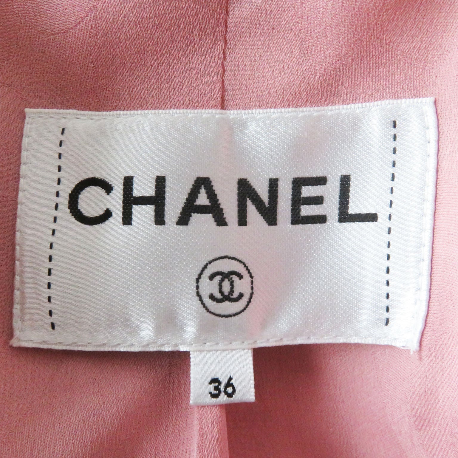 Top Quality Chanel Wool COCO Mark Button Jacket Pink