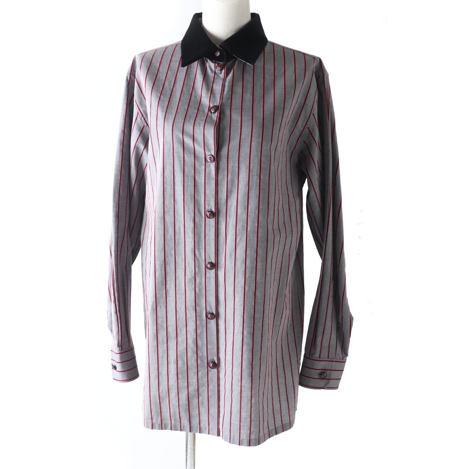 Top Quality Chanel Long Sleeve Shirt P73409 Gray/Pink/Black