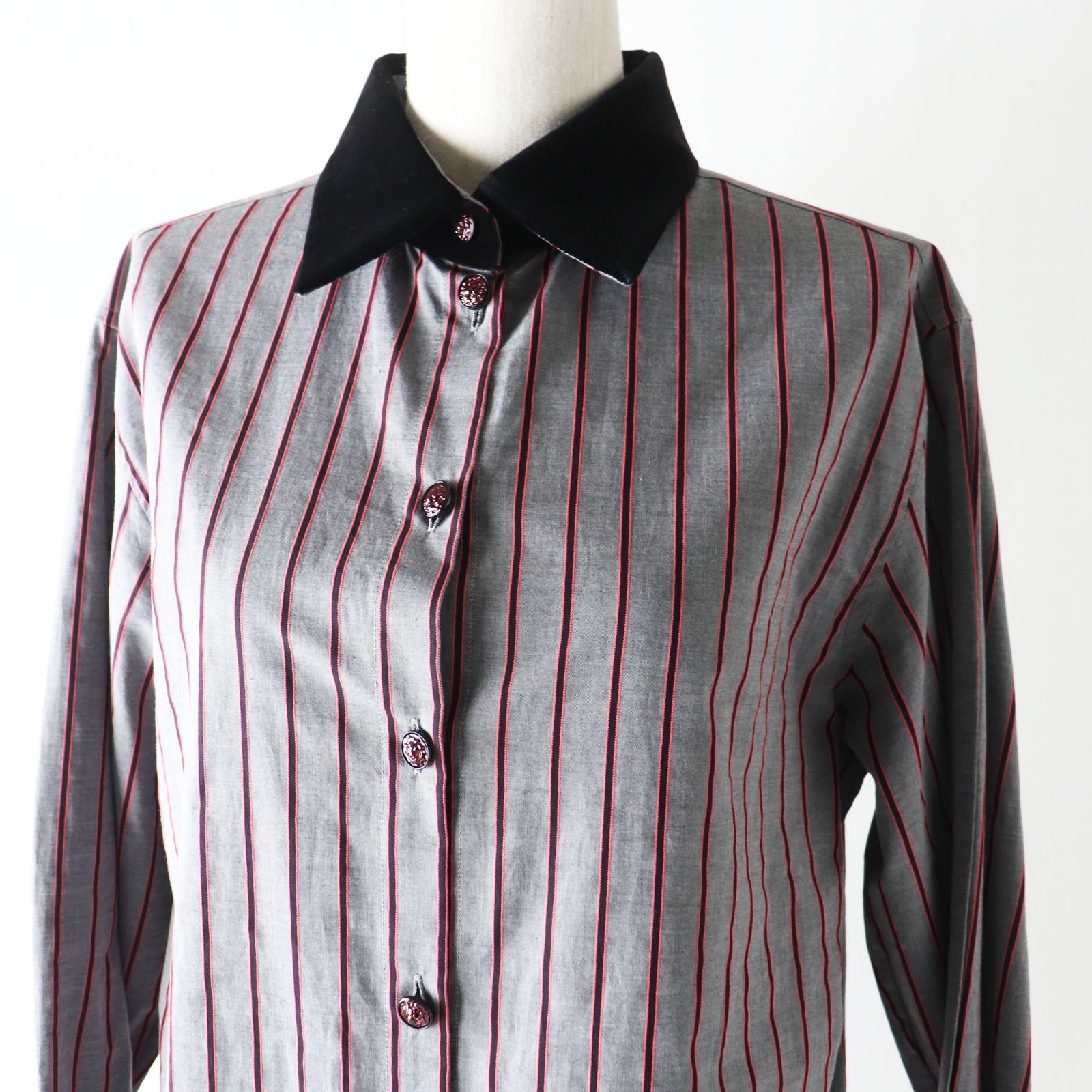 Top Quality Chanel Long Sleeve Shirt P73409 Gray/Pink/Black