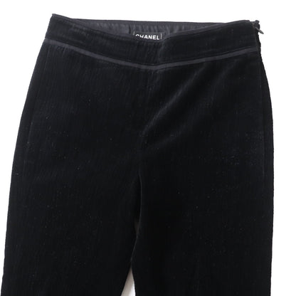 Top Quality Chanel Velour Pants Black 34 Women