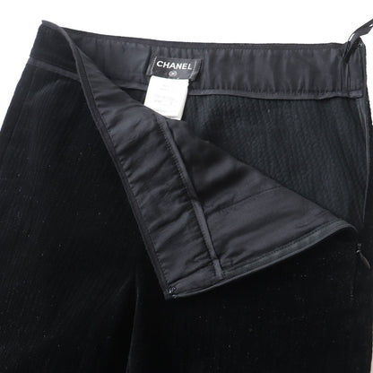 Top Quality Chanel Velour Pants Black 34 Women