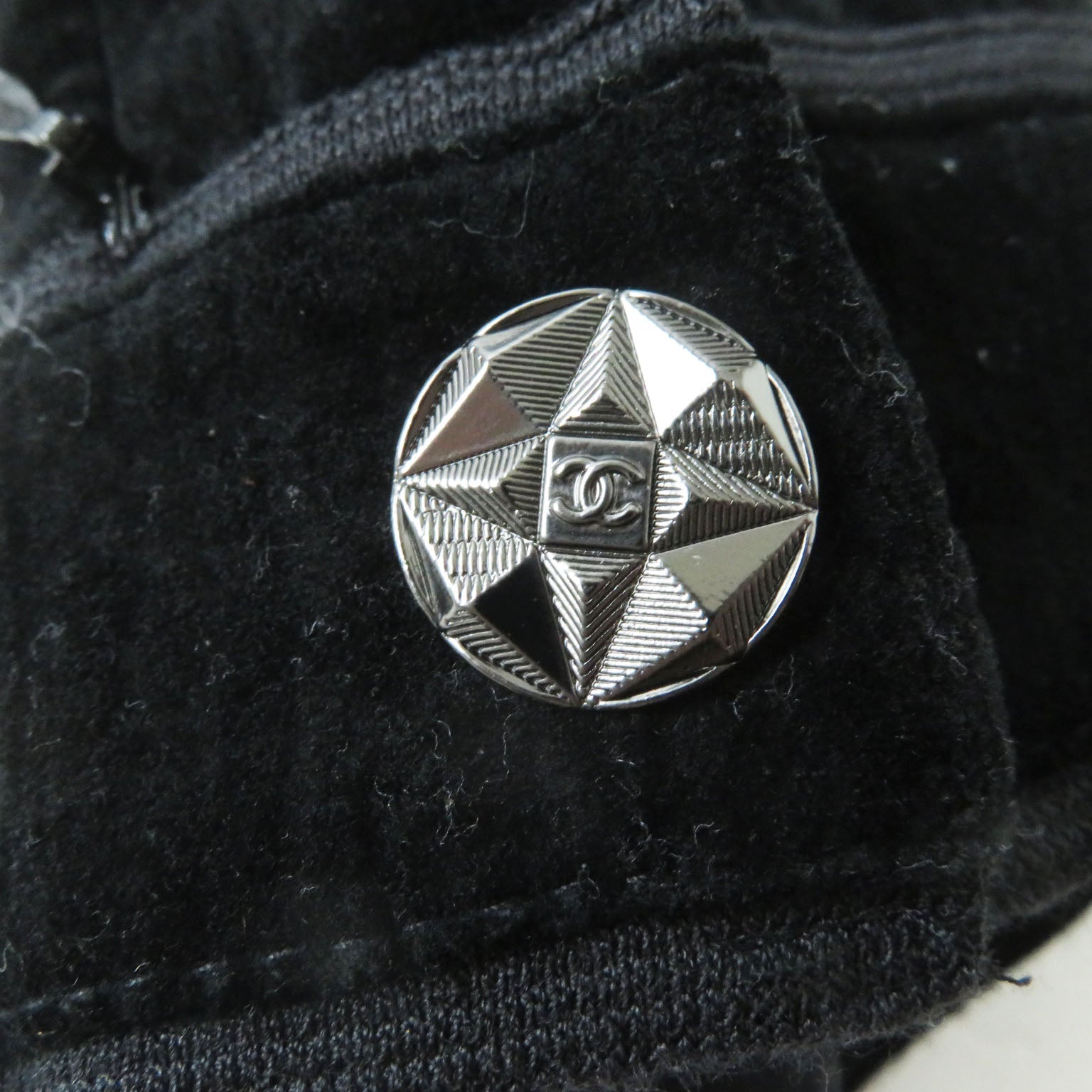 Top Quality Chanel Velour Pants Black 34 Women