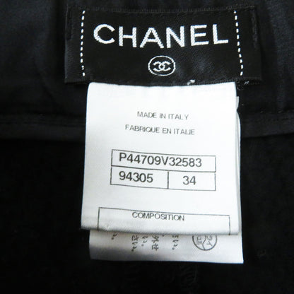 Top Quality Chanel Velour Pants Black 34 Women