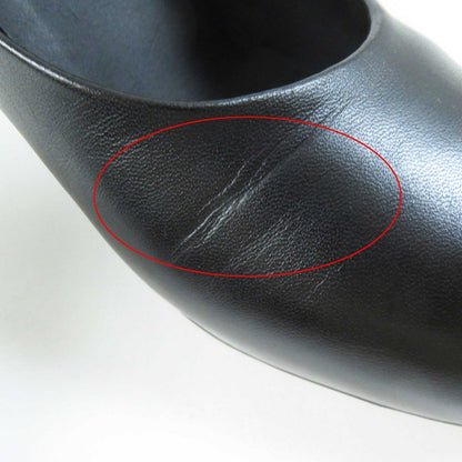 Top Quality Chanel Leather Pumps G35025 Black Gold 36