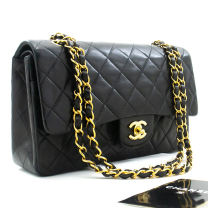Top Quality Chanel Classic Double New 10 Chain Shoulder Bag Black Lambskin