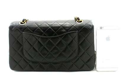 Top Quality Chanel Classic Double New 10 Chain Shoulder Bag Black Lambskin