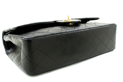 Top Quality Chanel Classic Double New 10 Chain Shoulder Bag Black Lambskin